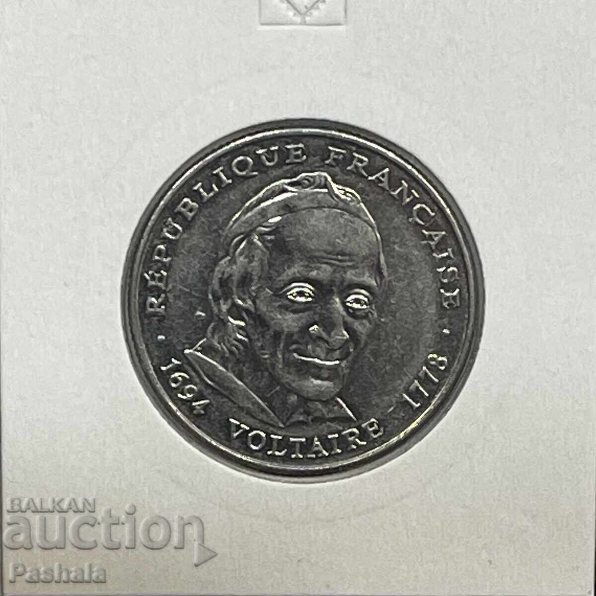 Франция 5 франка 1994 г. с цена € 3.00 | 5.87 лв.