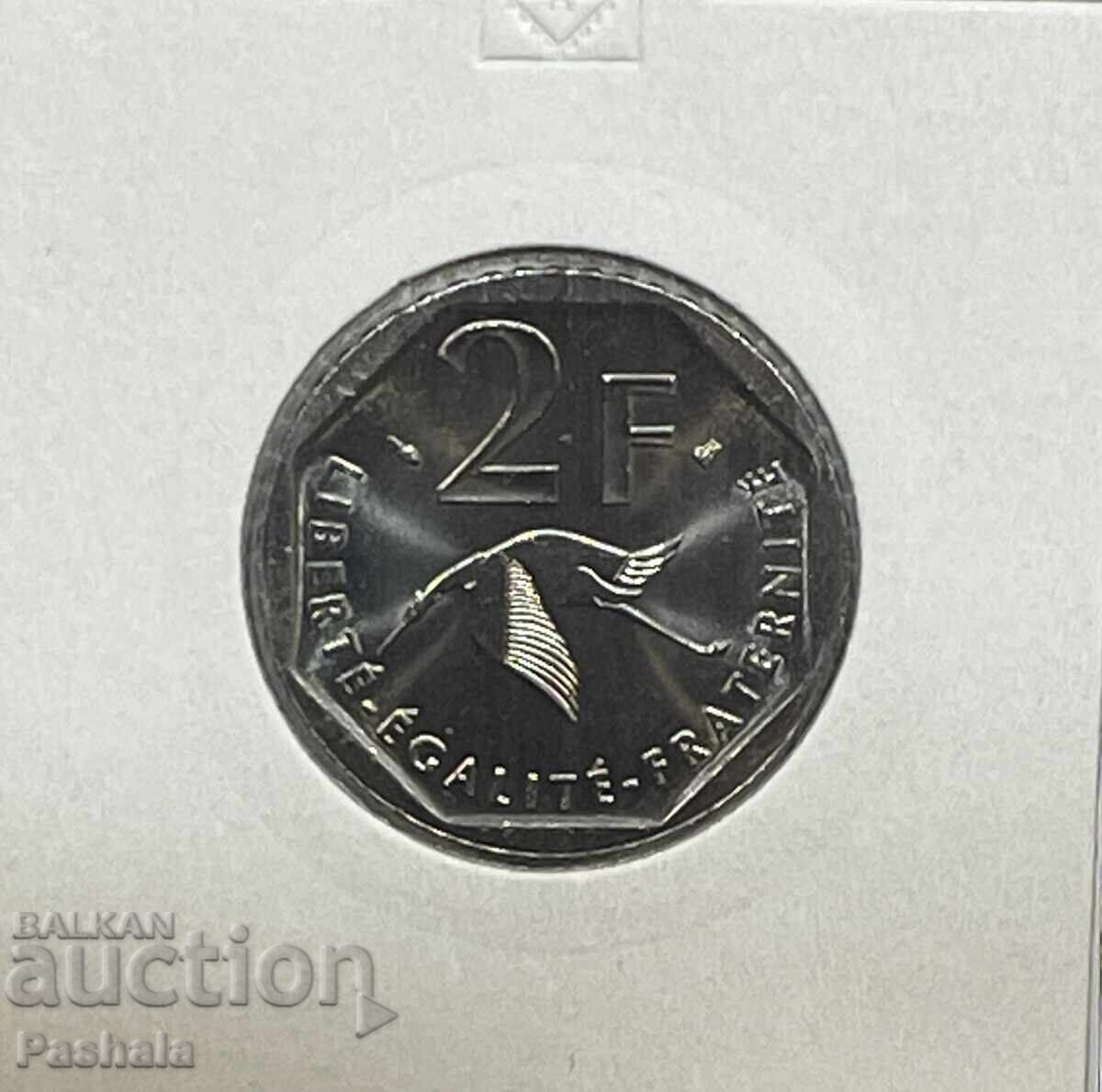 Franța 2 franci 1997