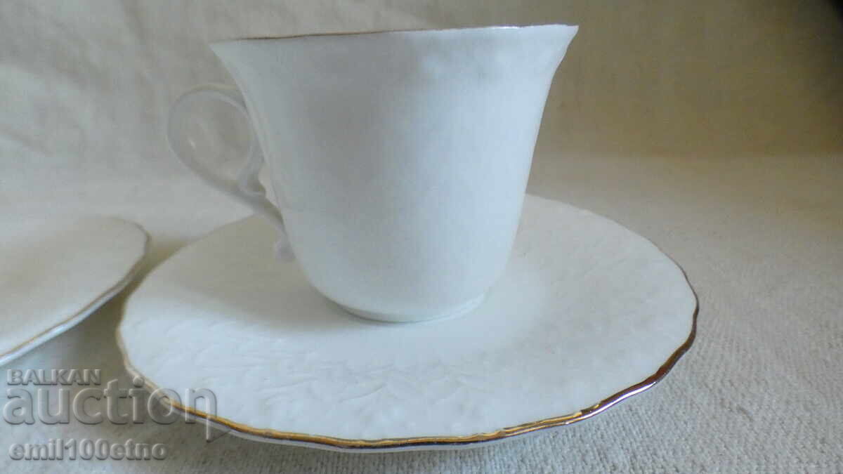 Аукцион Чаши за кафе 2 бр. костен порцелан Коста Йорданов Видин