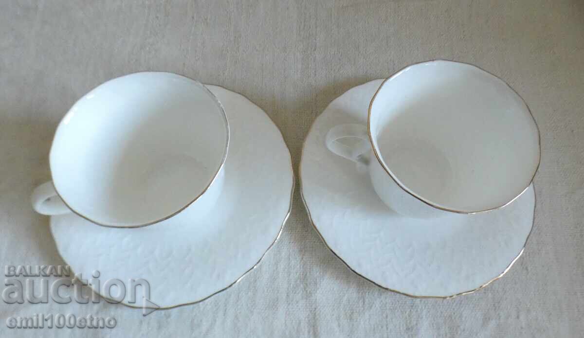 Доставка на Чаши за кафе 2 бр. костен порцелан Коста Йорданов Видин