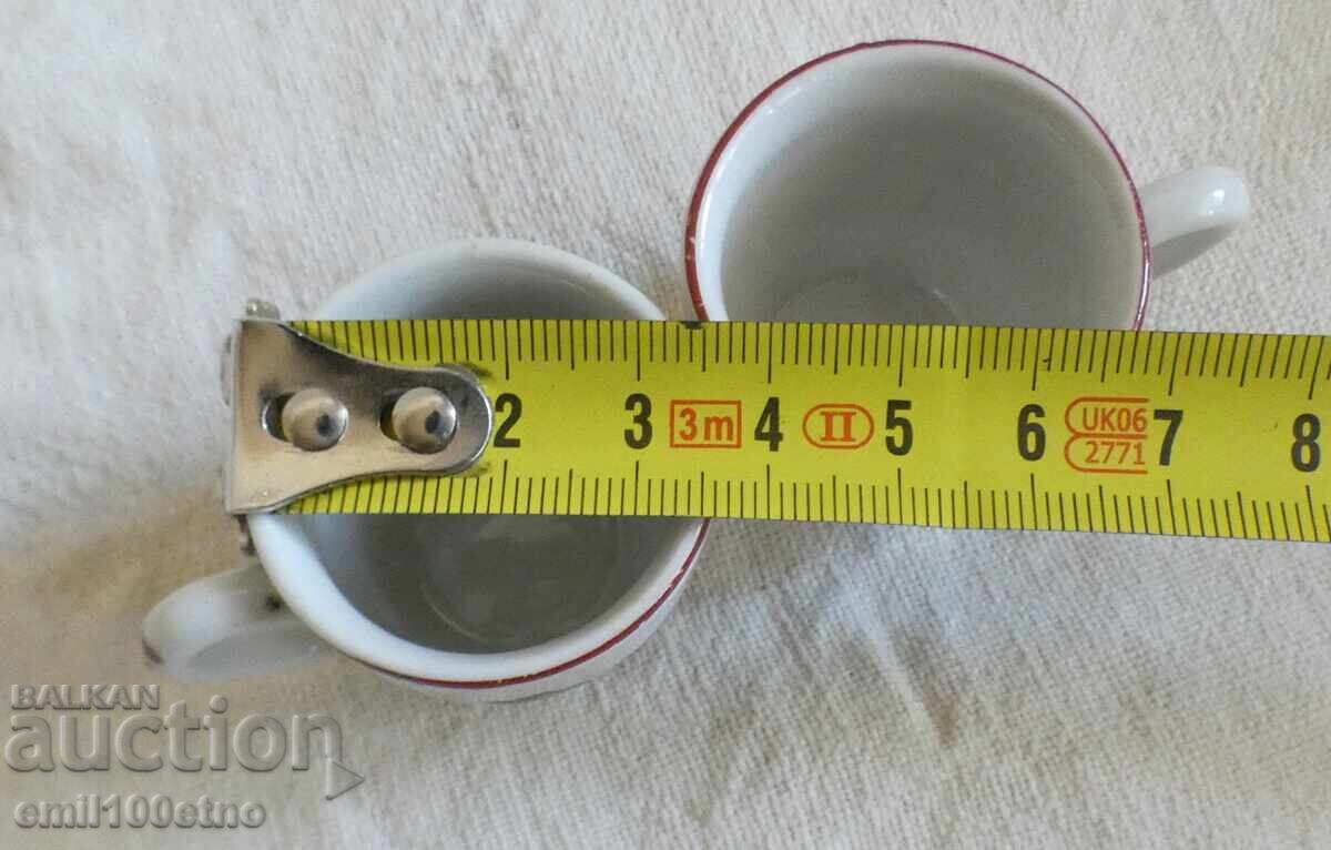 Pair of 2 small cups - 7