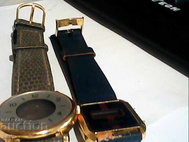 2 Gold-Plated Electronic Watches, Working Without Batteries - 6