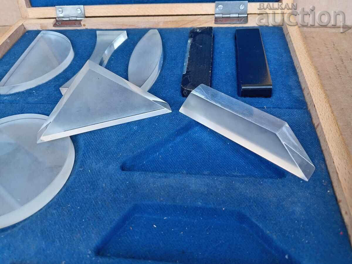 Εκπαιδευτικό βοήθημα, μακέτα, μεγεθυντικοί φακοί, φακοί, πρίσματα φυσικής, δεκαετία του '60 - 6