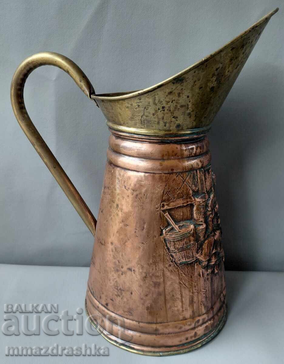 Copper pot for coals