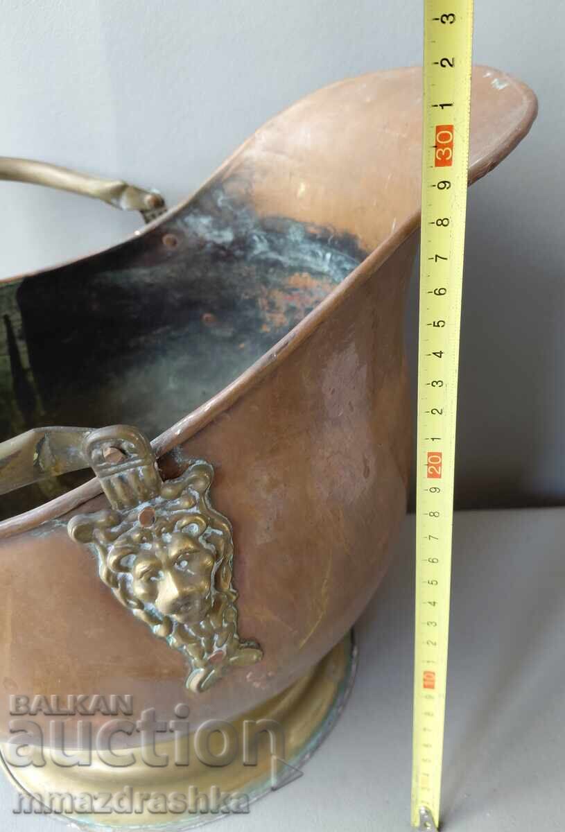 Χάλκινο δοχείο για κάρβουνα 2 - 6