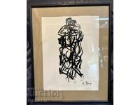 Encho Pironkov - „Nestinarki” - serigrafie - 1988 - semnată