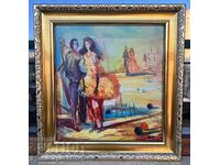 УНИКАТ КАРТИНА МАСЛО НА ПЛАТНО ПОДПИСАНА