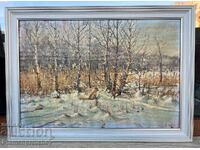 ΜΟΝΑΔΙΚΟΣ ΠΙΝΑΚΑΣ ΕΛΑΙΟΓΡΑΦΙΑ ΡΩΣΟΣ ΚΑΛΛΙΤΕΧΝΗΣ ΥΠΟΓΕΓΡΑΜΜΕΝΟΣ