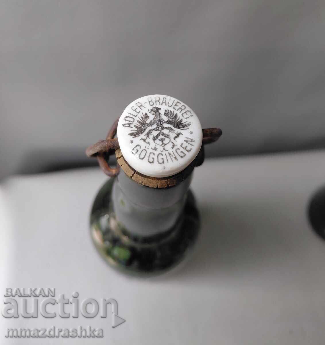 Delivery of 120-year-old beer bottle