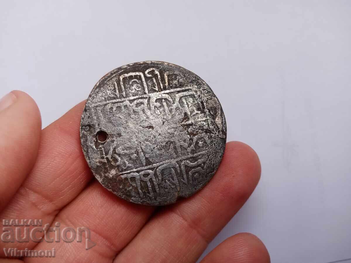 Old Ottoman silver coin yüzlük, from grandmother's dowry - 5