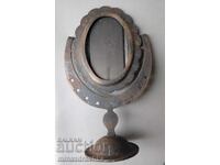 Wrought iron mirror stand 100+ years old