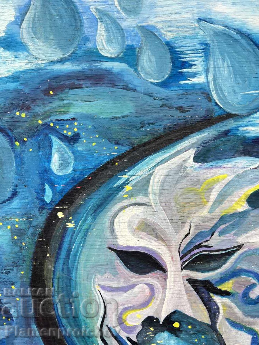 Παράδοση ΜΟΝΑΔΙΚΟΣ ΠΙΝΑΚΑΣ ΕΛΑΙΟΓΡΑΦΙΑ ΥΠΟΓΕΓΡΑΜΜΕΝΟΣ