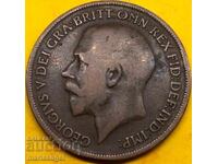 Marea Britanie 1 penny 1917 Regele George V
