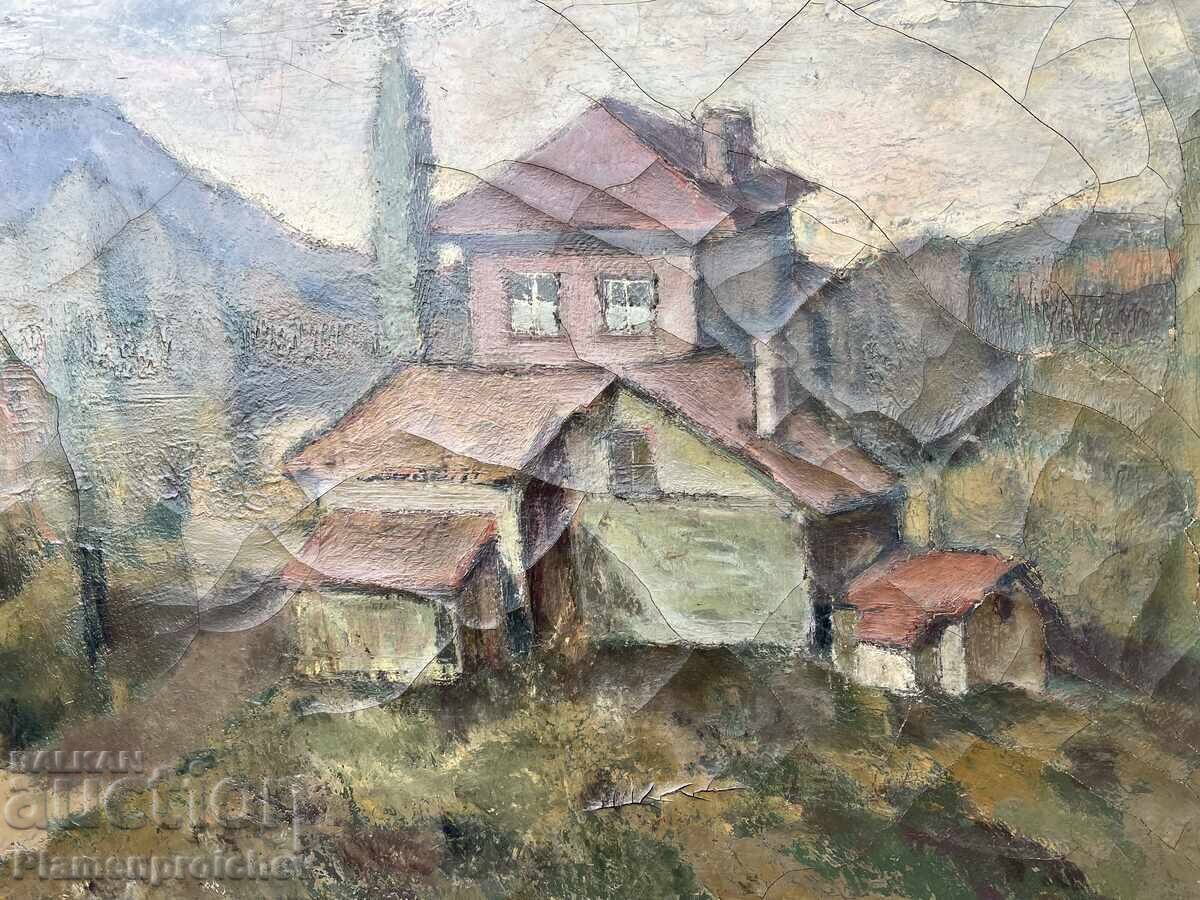 Delivery of VERY OLD OIL PAINTING ON CANVAS