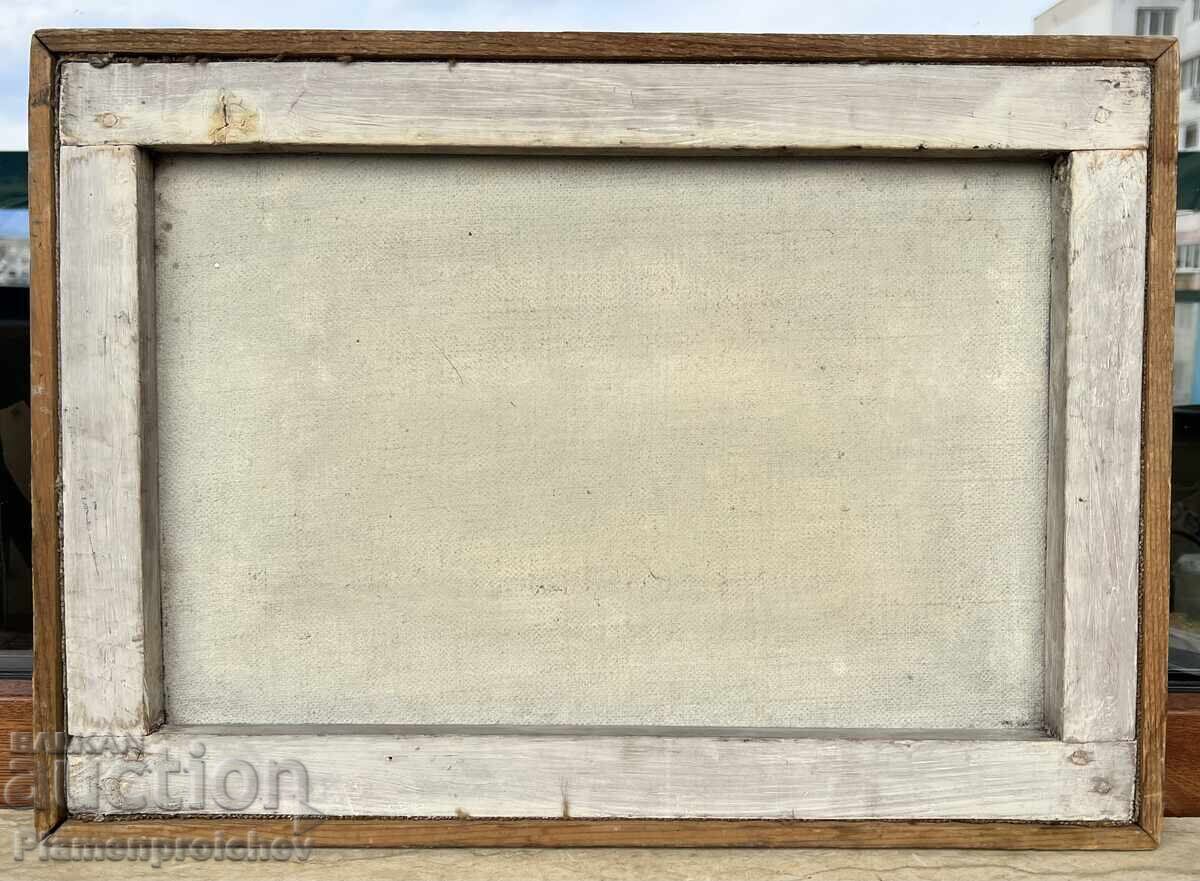 VERY OLD OIL PAINTING ON CANVAS - 7