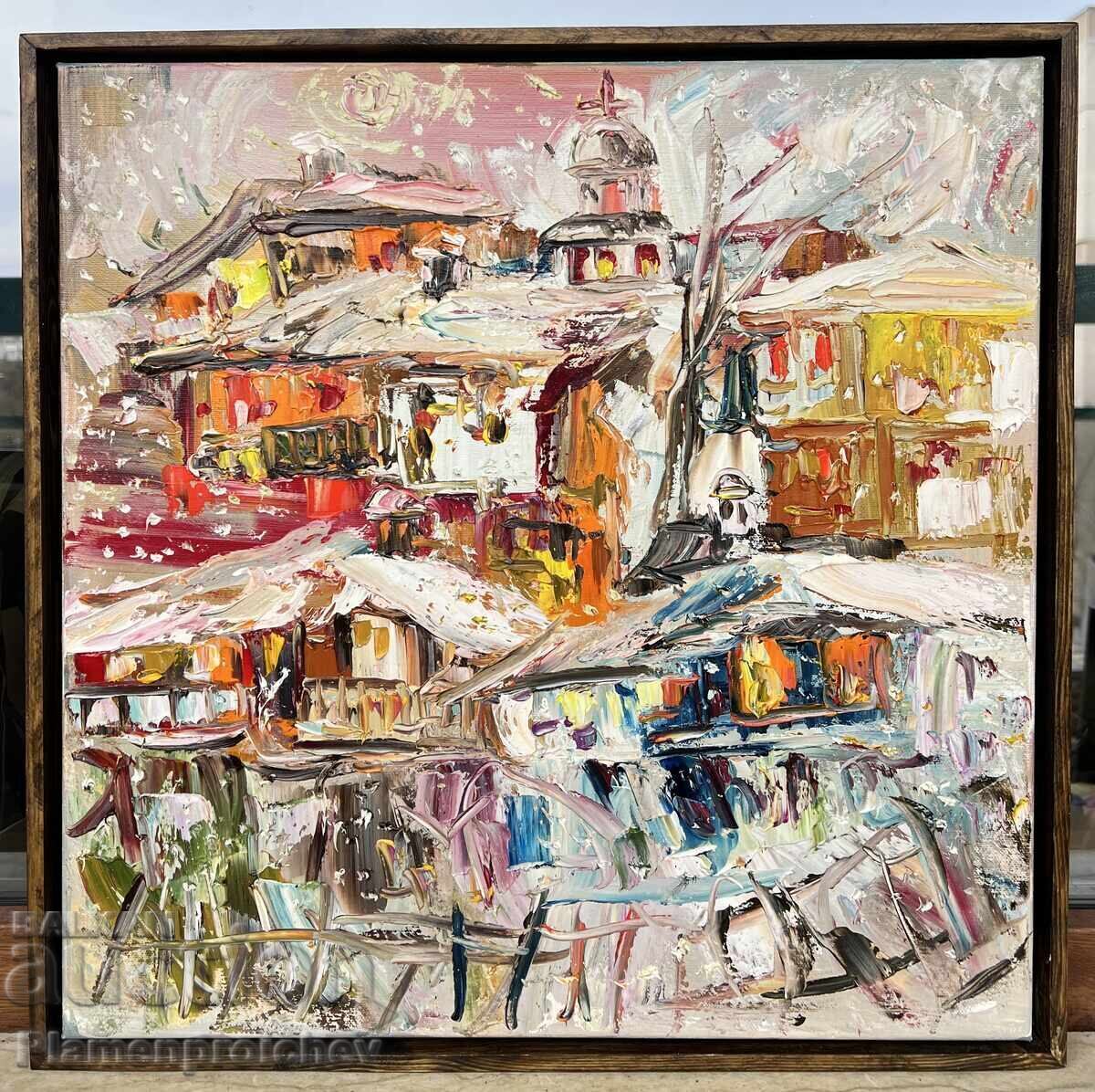 POVESTE DE IARNĂ TABLOU ULEI PE PÂNZĂ DIAN PETROV 2025