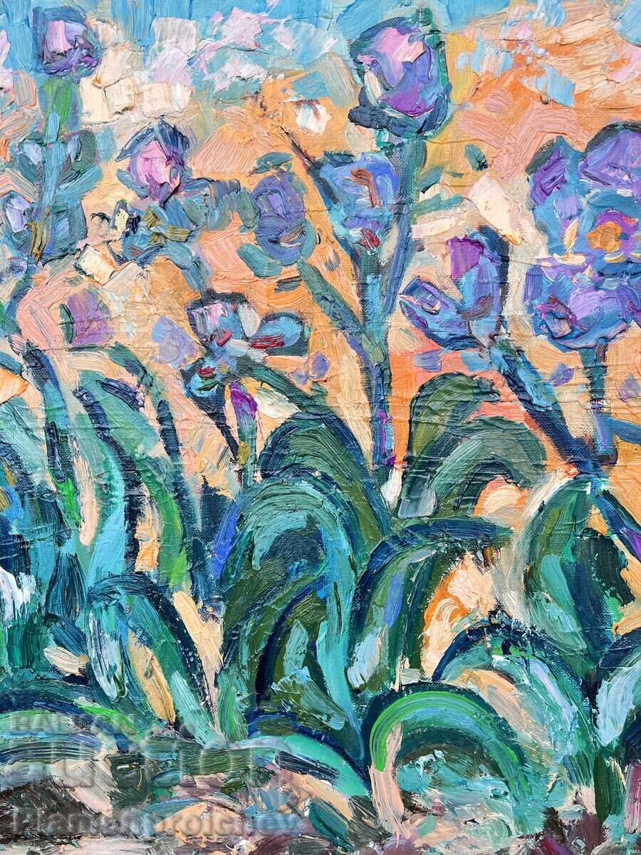 Licitație DIMINEAȚĂ ALBASTRĂ TABLOU ULEI PE PÂNZĂ DIAN PETROV 2025