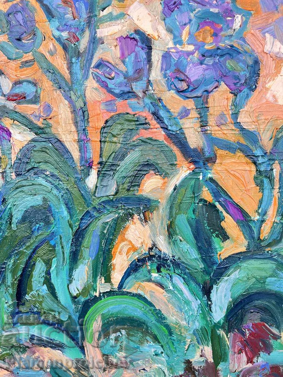 Livrarea DIMINEAȚĂ ALBASTRĂ TABLOU ULEI PE PÂNZĂ DIAN PETROV 2025