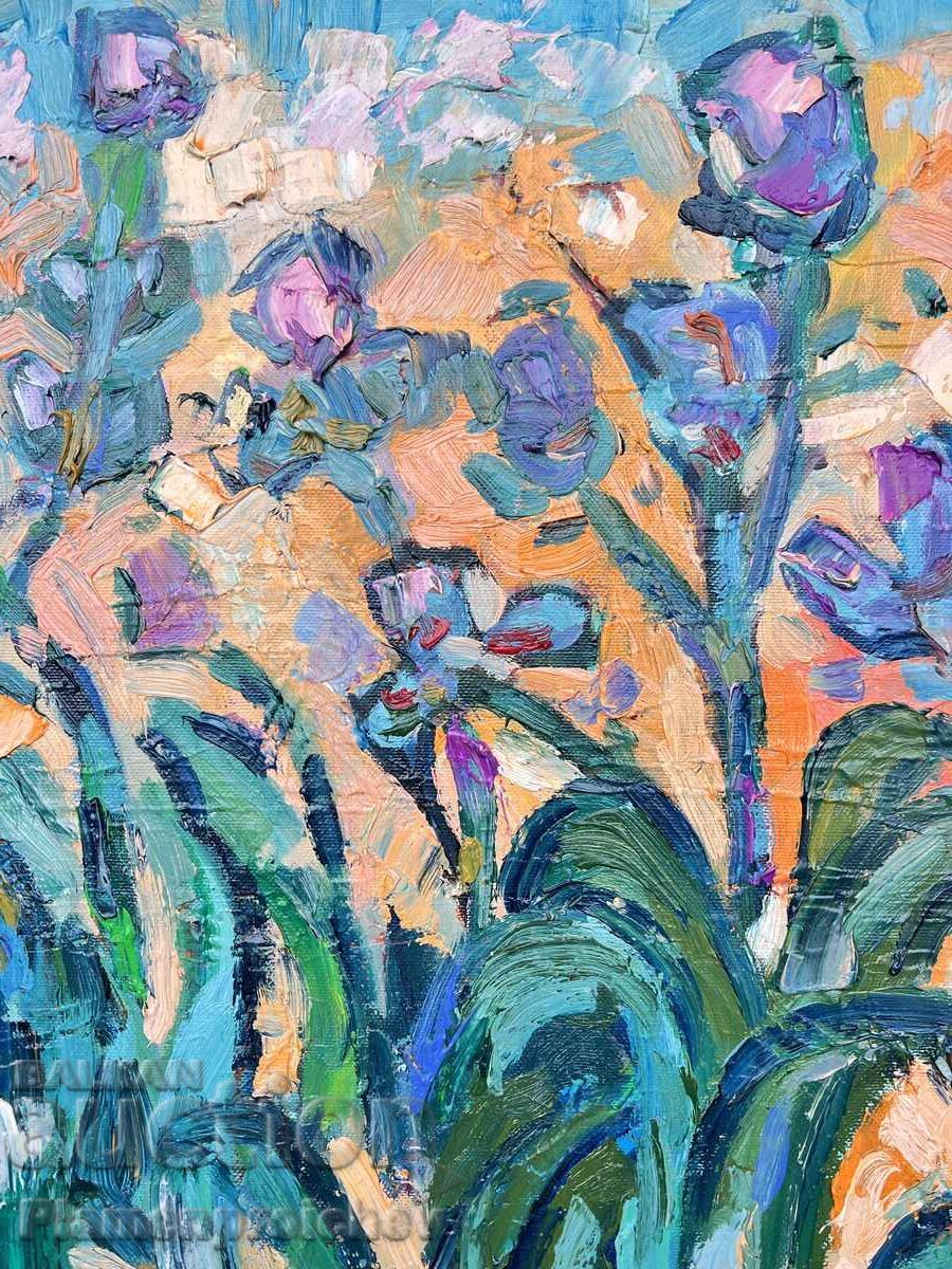 DIMINEAȚĂ ALBASTRĂ TABLOU ULEI PE PÂNZĂ DIAN PETROV 2025 - 5