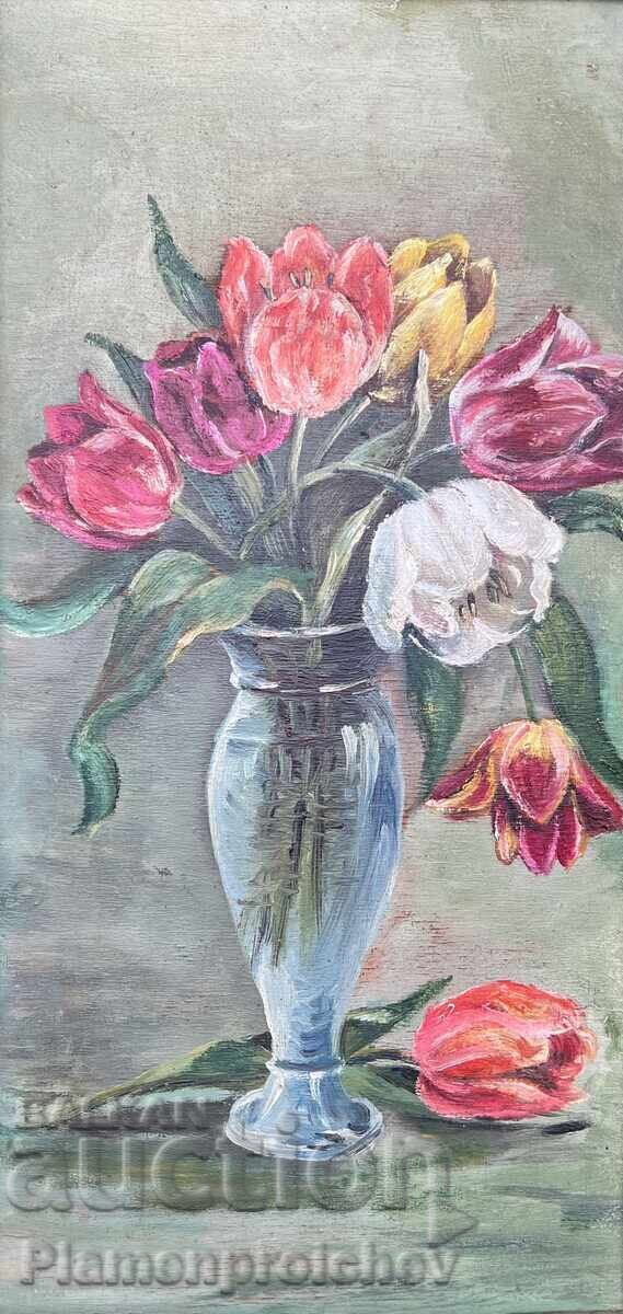 TABLOU VECHI ÎN ULEI NATURĂ MOARTĂ UNICĂ cu preț € 5000.00 | 9779.19 BGN