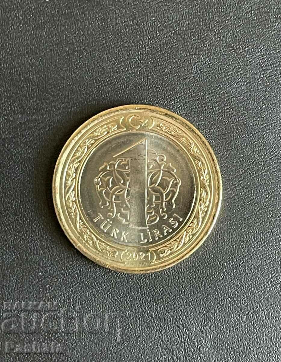 Turcia 1 lira 2021 /c