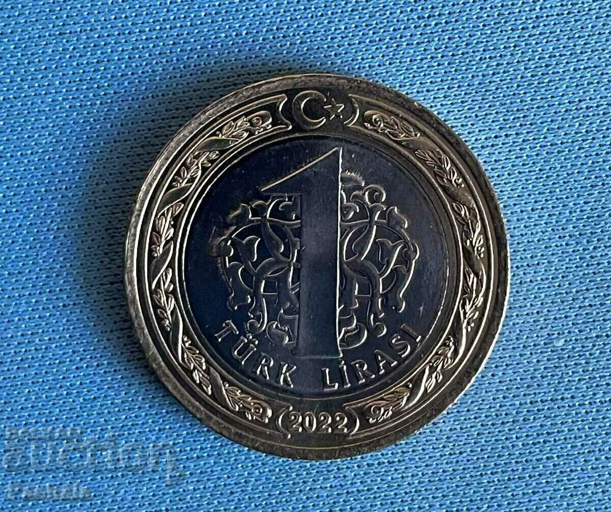 Турция 1 лира 2022 г. с цена € 3.07 | 6.00 лв.