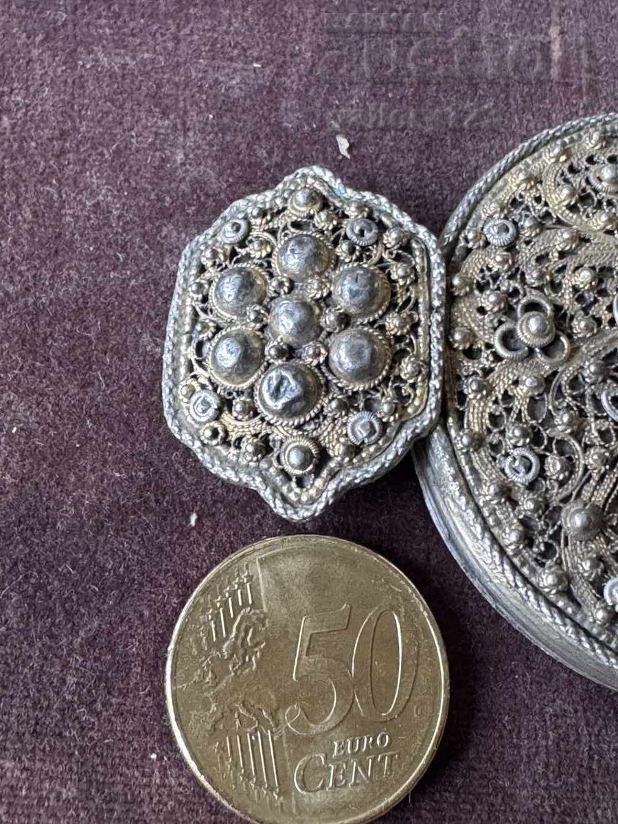 Παράδοση Ασημένια παφτα μονή φιλιγκράν επιχρυσωμένη