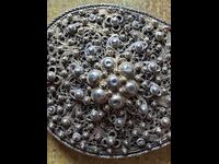 Пафта единичка сребро филигран позлата