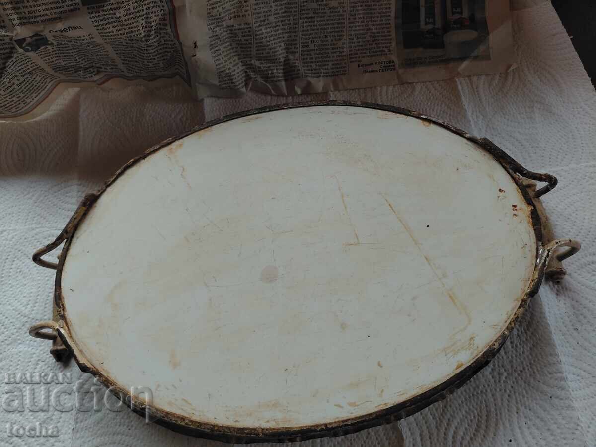 Licitație tavă veche din porțelan