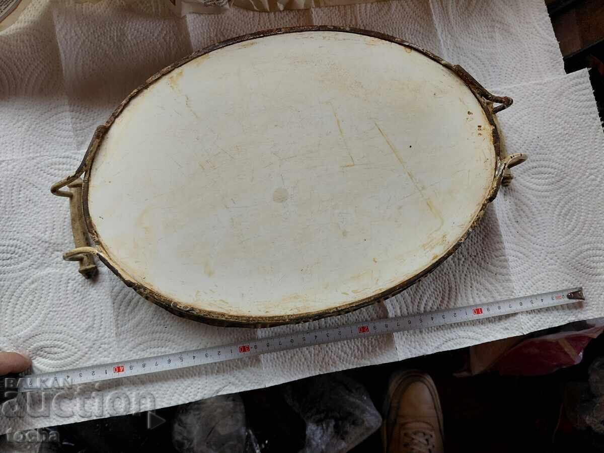 tavă veche din porțelan - 5