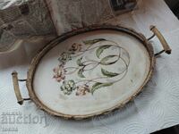 tavă veche din porțelan