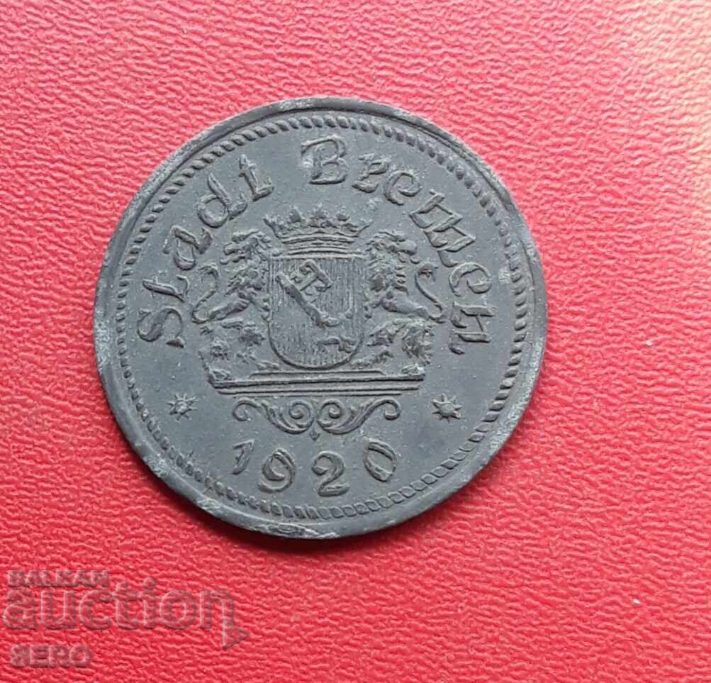 Германия-Бремен-50 пфенига 1920 с цена € 4.00 | 7.82 лв.