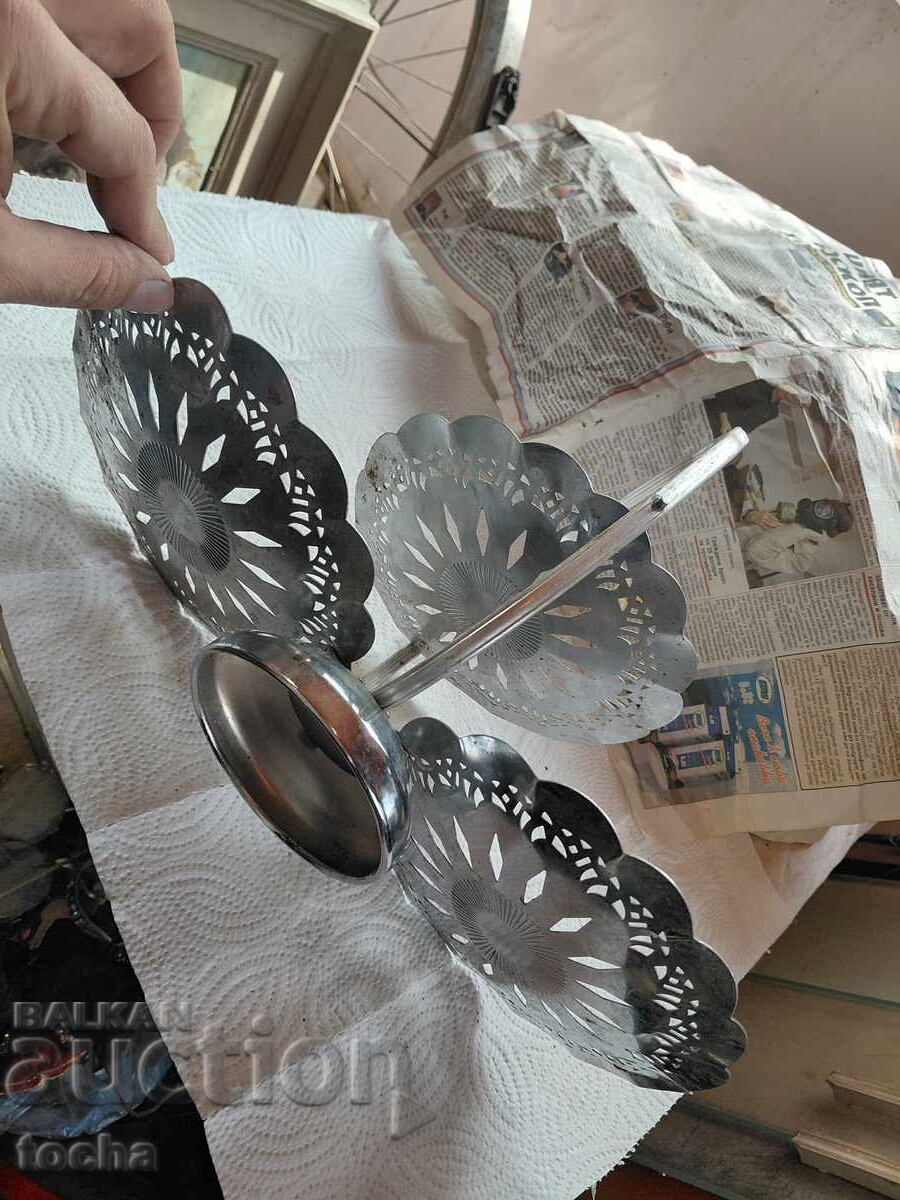 Δημοπρασία Μεταλλική τριπλή μπομπονιέρα