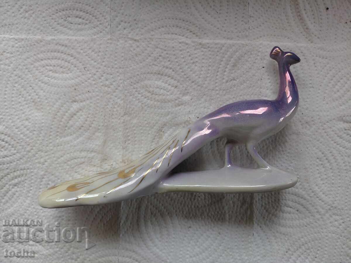 Παλιά βουλγάρικη πορσελάνη Isida, ειδώλιο παγώνι με τιμή € 0.01 | 0.02 BGN