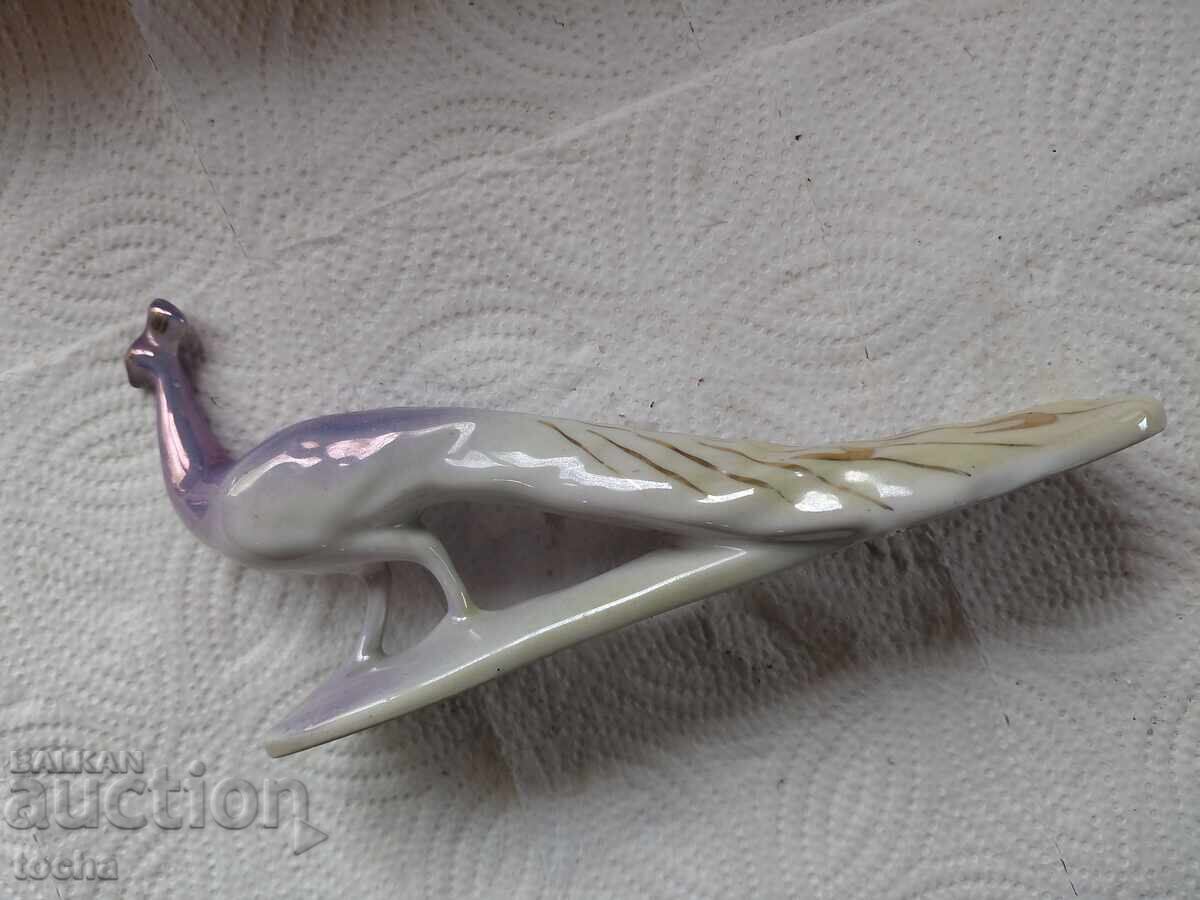 Δημοπρασία Παλιά βουλγάρικη πορσελάνη Isida, ειδώλιο παγώνι