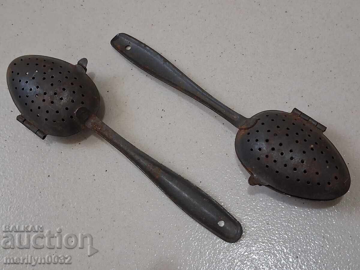 Auction  Old tea spoons 2 pieces spoon