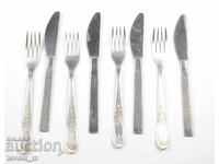 Cutlery knives forks 8 pcs USSR socialist era
