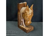 Stylish wooden bookend