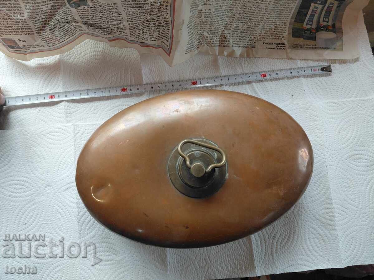 sticlă/recipient vechi pentru încălzirea patului - 5