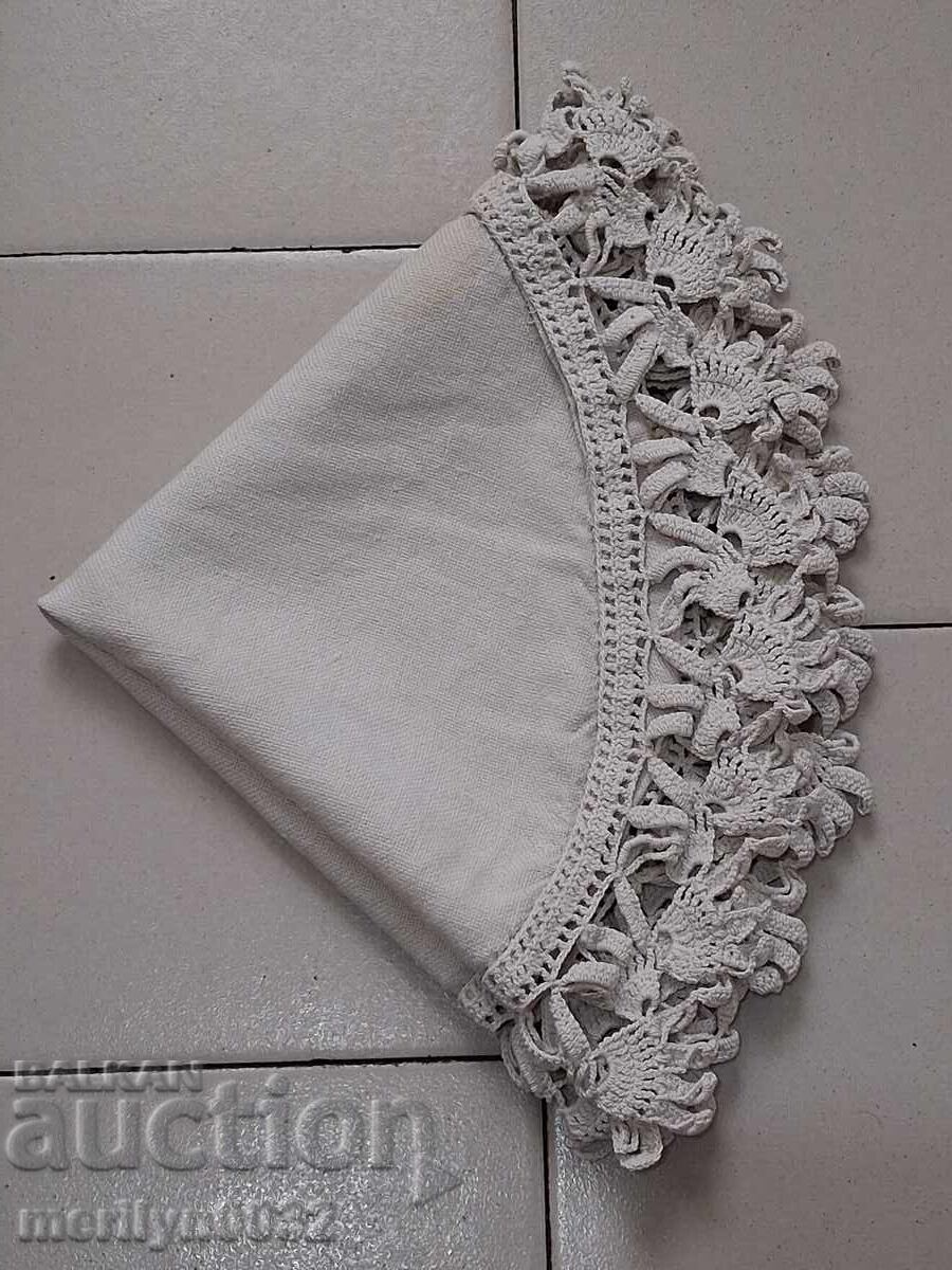 Старо плетено каре, покривка, мильо, българска производство - 5