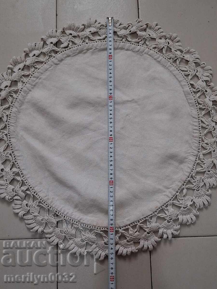 Старо плетено каре, покривка, мильо, българска производство - 6