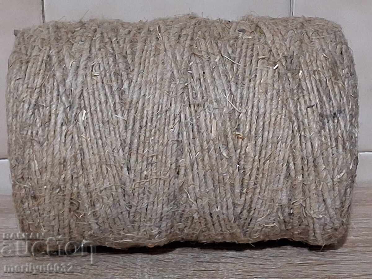 Rolă veche de sfoară de cânepă - 6