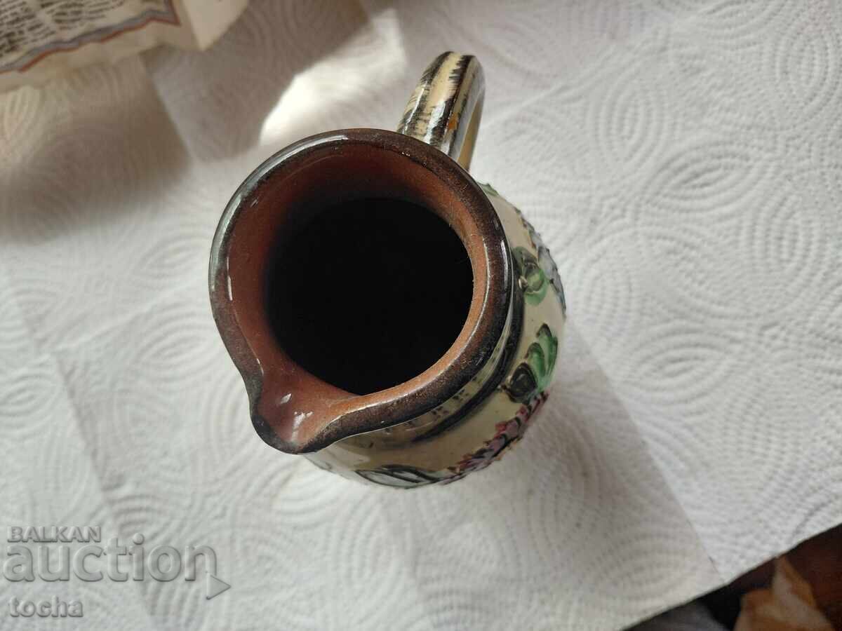veche cană ceramică germană - 5