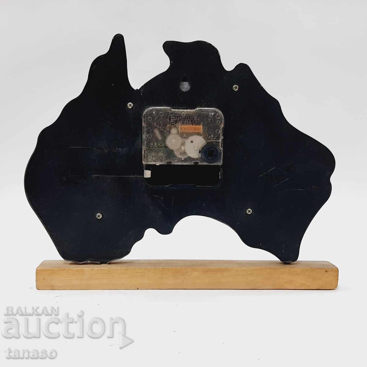 Ρετρό χάλκινο επιτραπέζιο ρολόι-σουβενίρ από την Αυστραλία (5.2) - 5