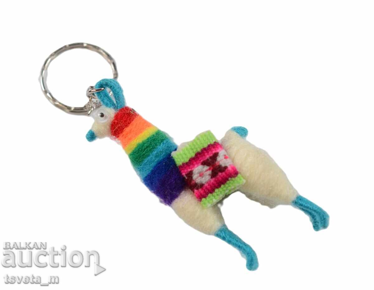Ръчно изработен ключодържател с форма на лама Перу с цена € 2.00 | 3.91 лв.