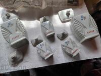 Old Bulgarian porcelain, spice jars