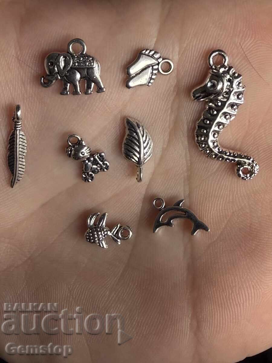 PREȚ REDUS! lot de 8 buc. pandantive-natură cu preț € 0.01 | 0.02 BGN