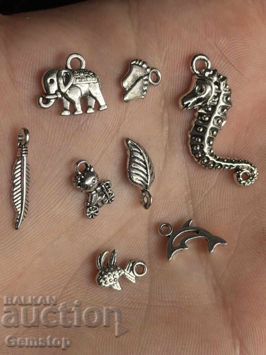 Licitație PREȚ REDUS! lot de 8 buc. pandantive-natură