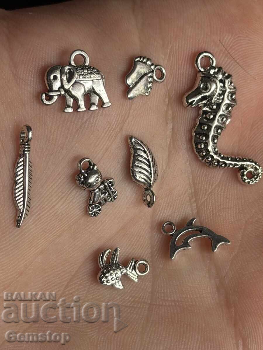 PREȚ REDUS! lot de 8 buc. pandantive-natură