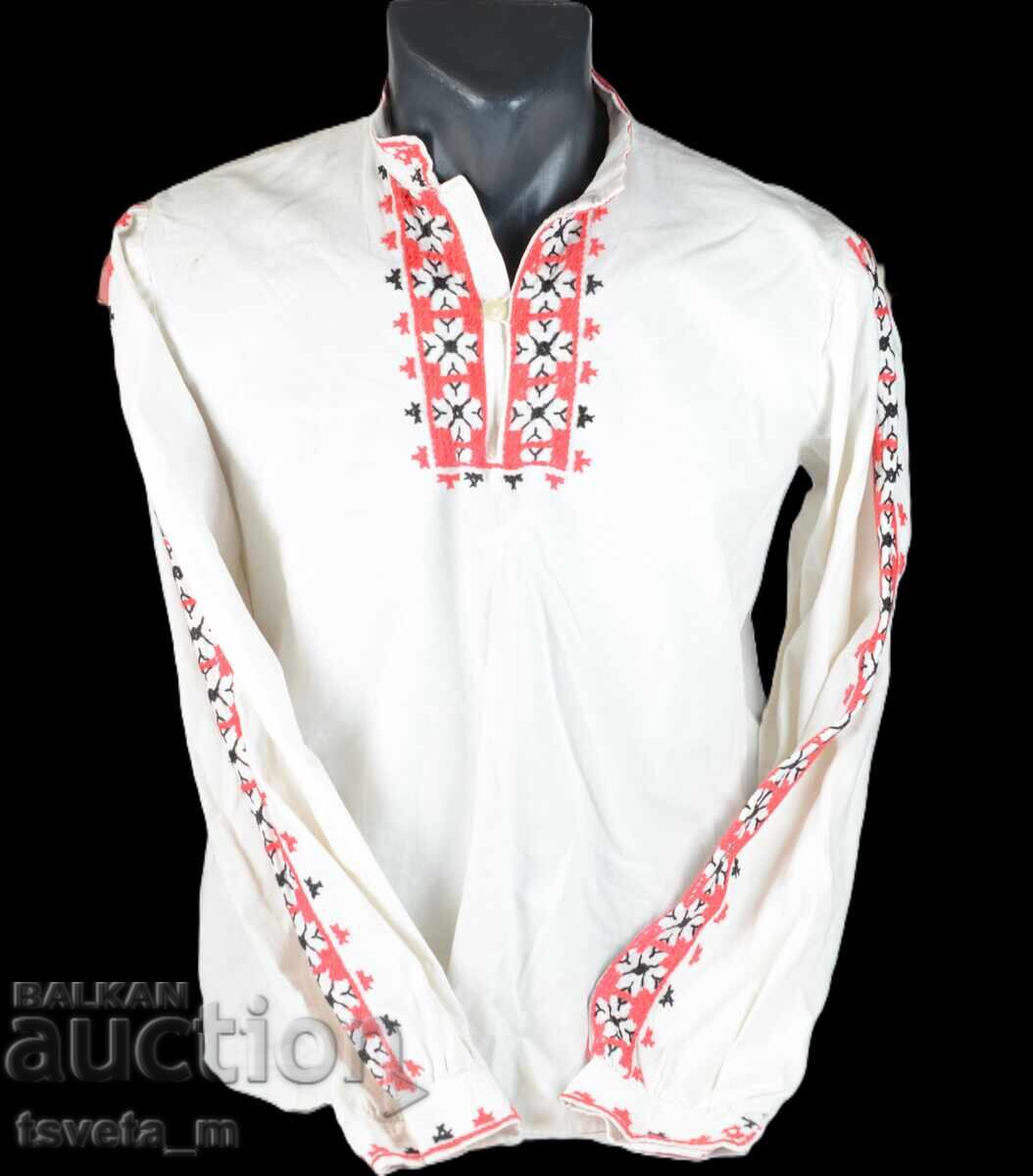 Cămașă bărbătească / pentru adolescenți cu broderie tradițională